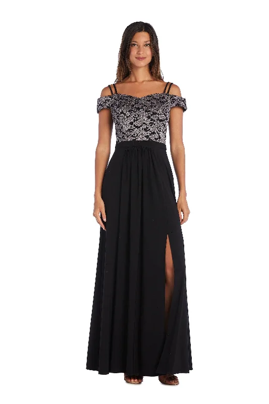 Morgan & Co 12670 Lace Formal Long Dress