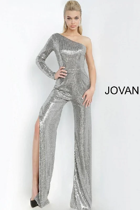 Jovani 1722 Metallic Formal Jumpsuit