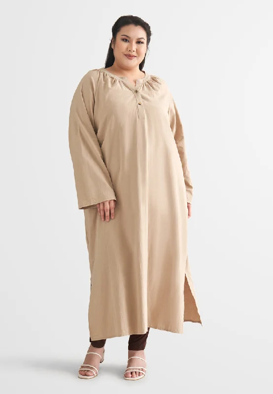 Bebas ZEN Effortless Stand Collar Tunic Dress