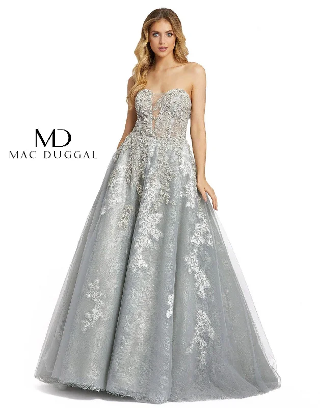 Mac Duggal 20192 Prom Long Strapless Ball Gown