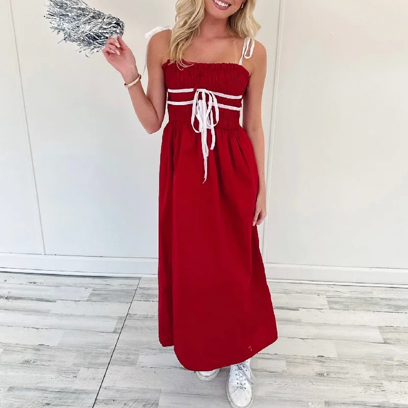 Peyton Dress - Crimson