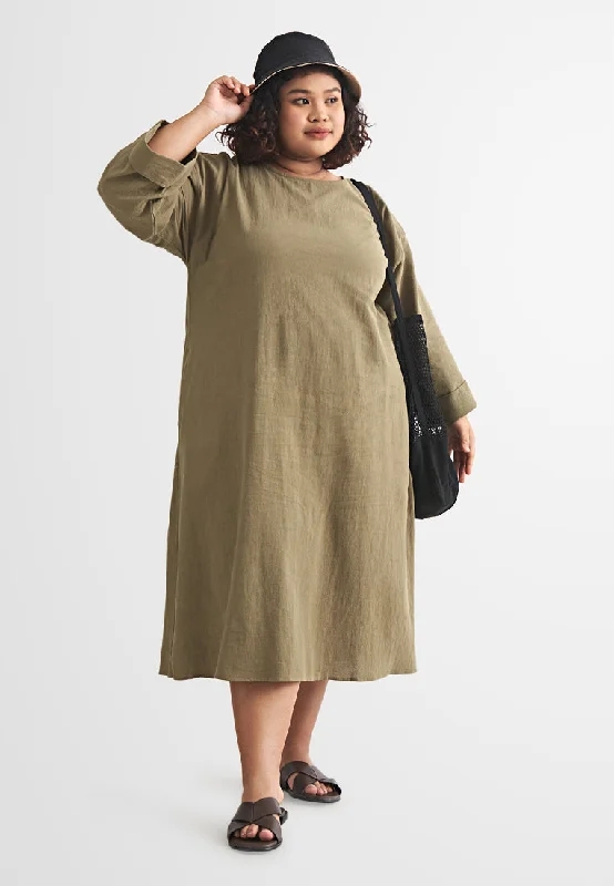 Komi Ikizen Linen Midi Dress