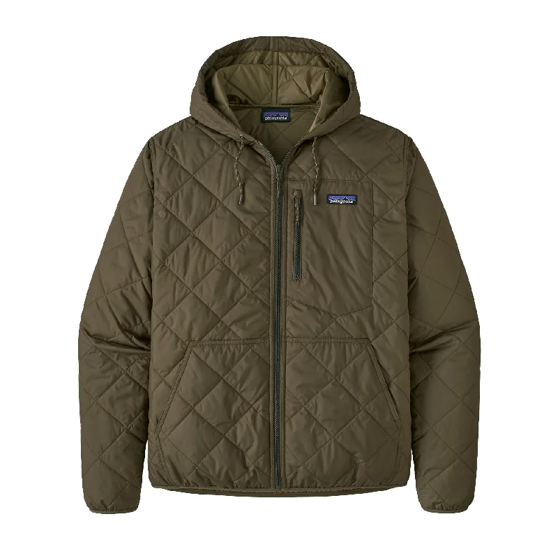 Men's Diamond Quilted Bomber Hoody