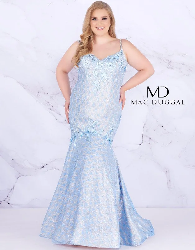 Mac Duggal 77557 Fabulouss Long Mermaid Lace Dress