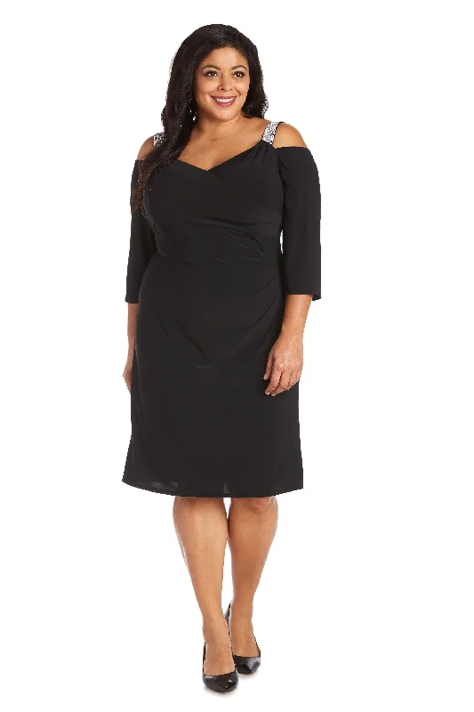 R&M Richards 7549W Short Plus Size Cocktail Dress