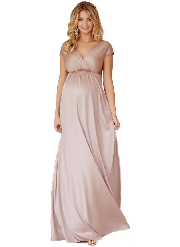 Francesca Maternity Maxi Dress - Blush