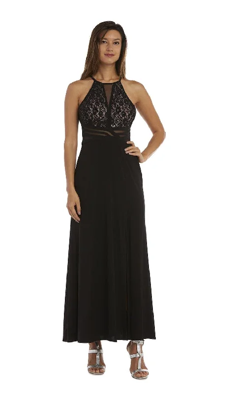 Morgan & Co 12524 Formal Inset Bodice Long Formal Dress