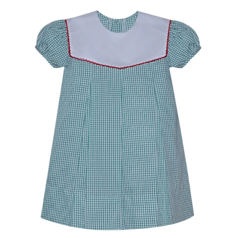 Green Gingham Reese Dress