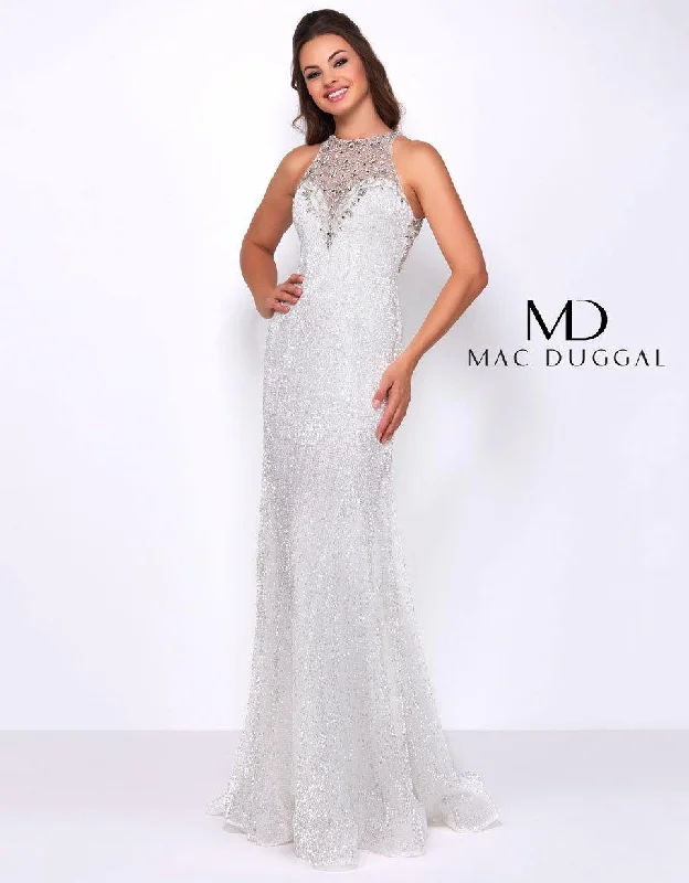 Mac Duggal 77571 Prom Long Halter Trumpet Dress