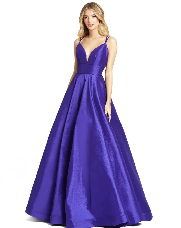 Mac Duggal 67100 Prom Long Spaghetti Strap Ball Gown