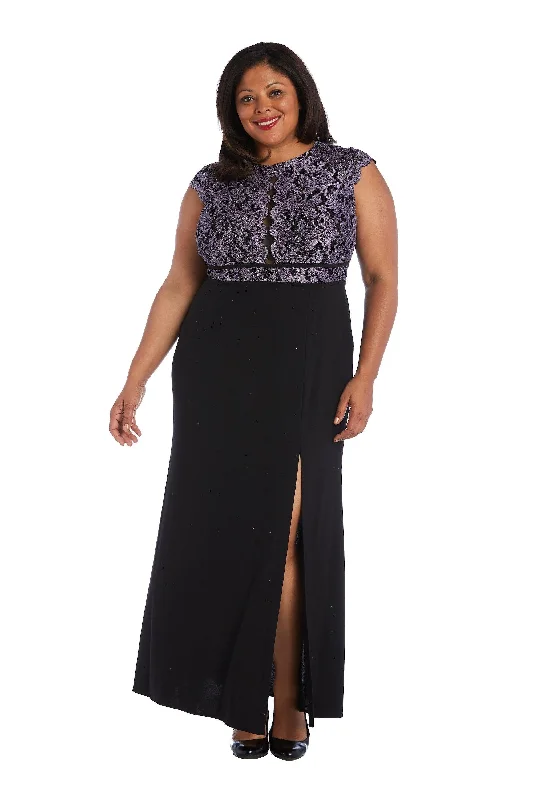 Morgan & Co 12539WM Long Plus Size Formal Dress