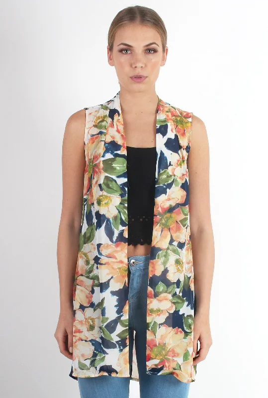 Ashleigh Floral Sleeveless Jacket