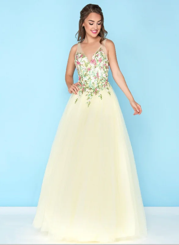 Mac Duggal 50442 Prom Long Sleeveless Ball Gown