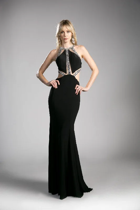 Cinderella Divine CD62139 Open Back Prom Long Formal Dress