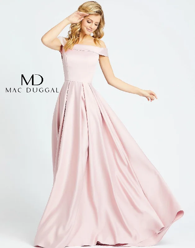 Mac Duggal 25669 Prom Long Formal Off Shoulder Gown