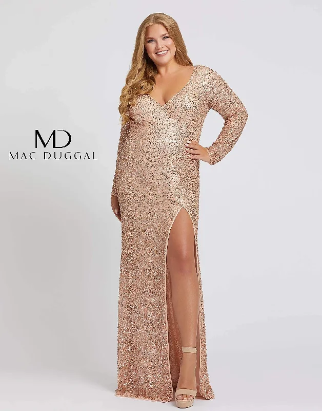 Mac Duggal Long Plus Size Prom Dress Sale