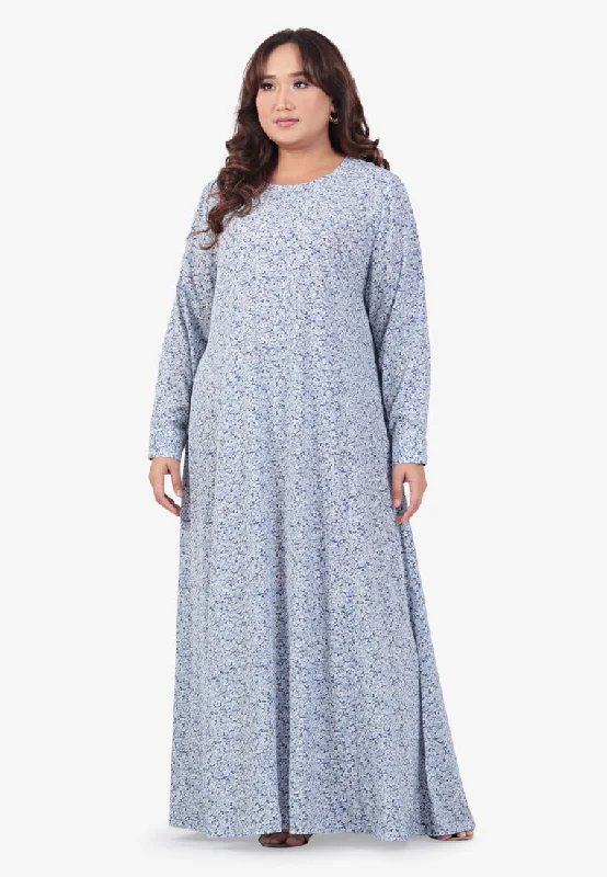 Jelena Raya4All Printed Jubah Dress - Blue