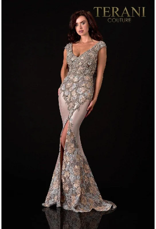 Terani Couture 2111M5302 A-Line Long Formal Dress