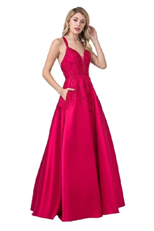 Long Prom Formal Spaghetti Straps Ball Gown