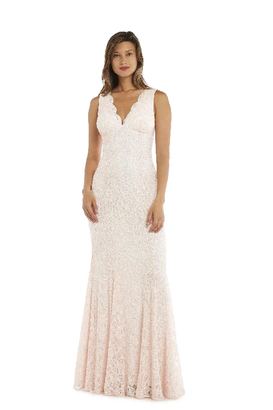 Morgan & Co 12443 Lace Long Formal Dress