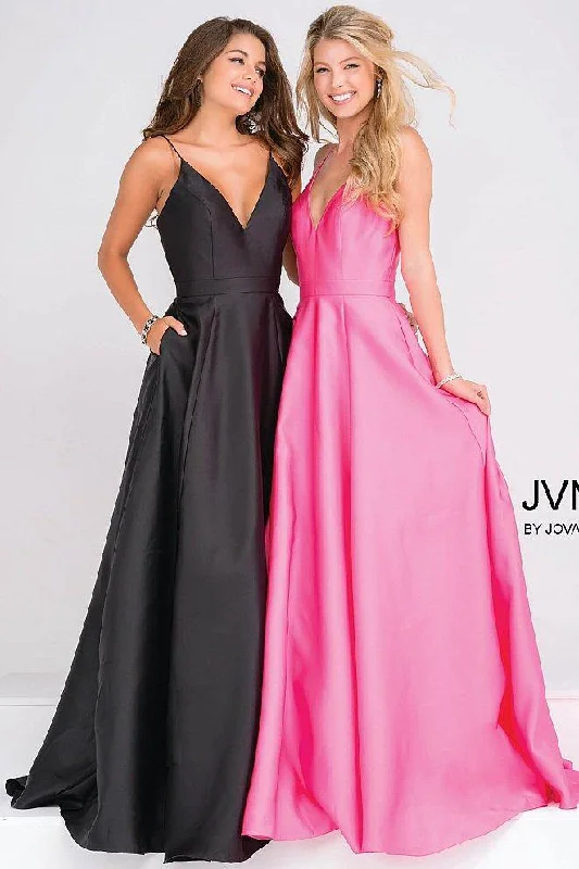 Jovani 48791 Prom Long Spaghetti Strap Ball Gown