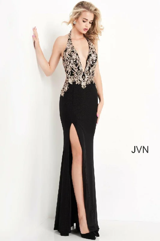 Jovani 04791 Prom Long Halter Sexy Formal Dress