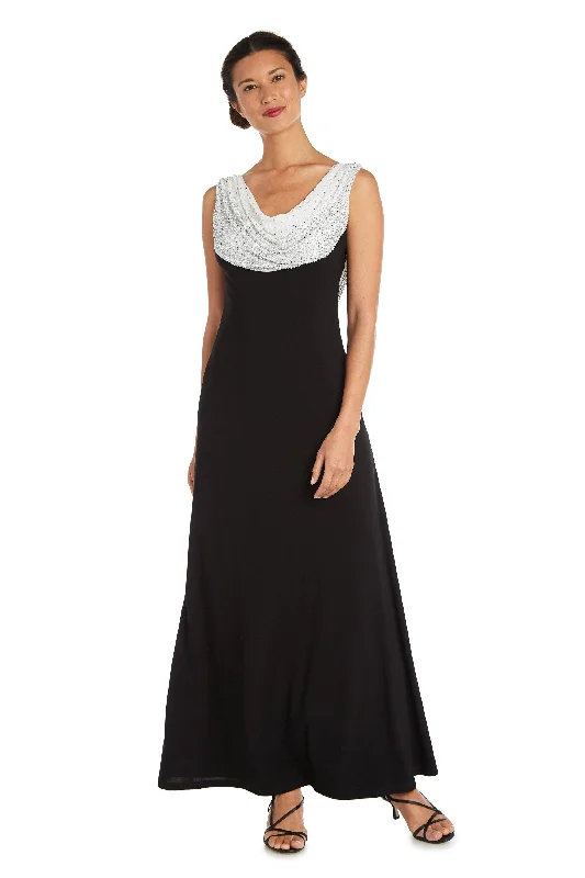 R&M Richards 9773P Long Formal Beaded Petite Dress