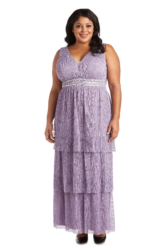 R&M Richards 7142W Long Plus Size Formal Dress