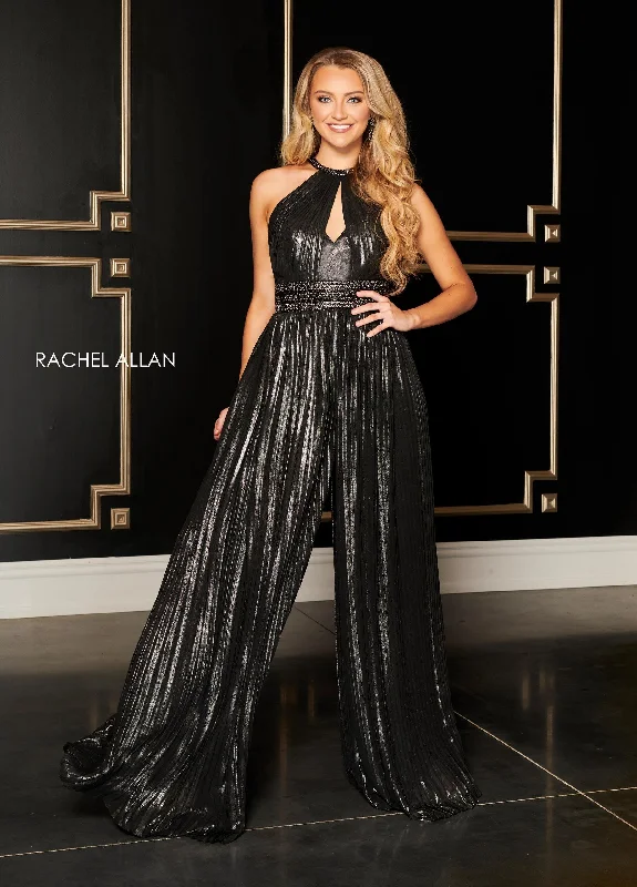 Rachel Allan Metallic Formal Jumpsuit