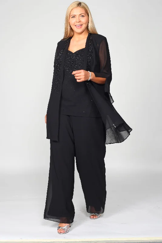 R&M Richards 7216P Petite Long Sleeve Pant Suit