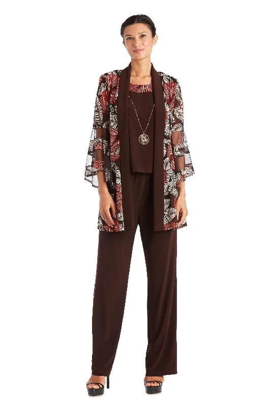 R&M Richards 7496 Two Piece Print Pant Suit Sale