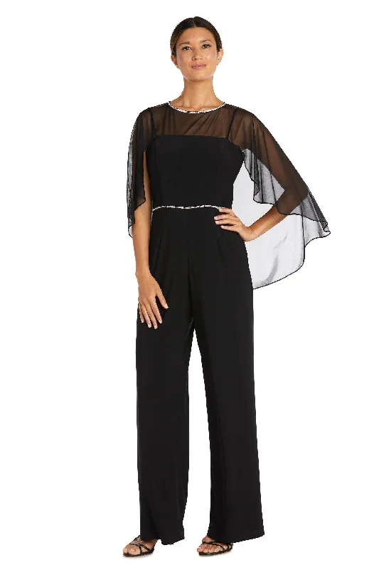 R&M Richards 2504P Formal Capelet Jumpsuit