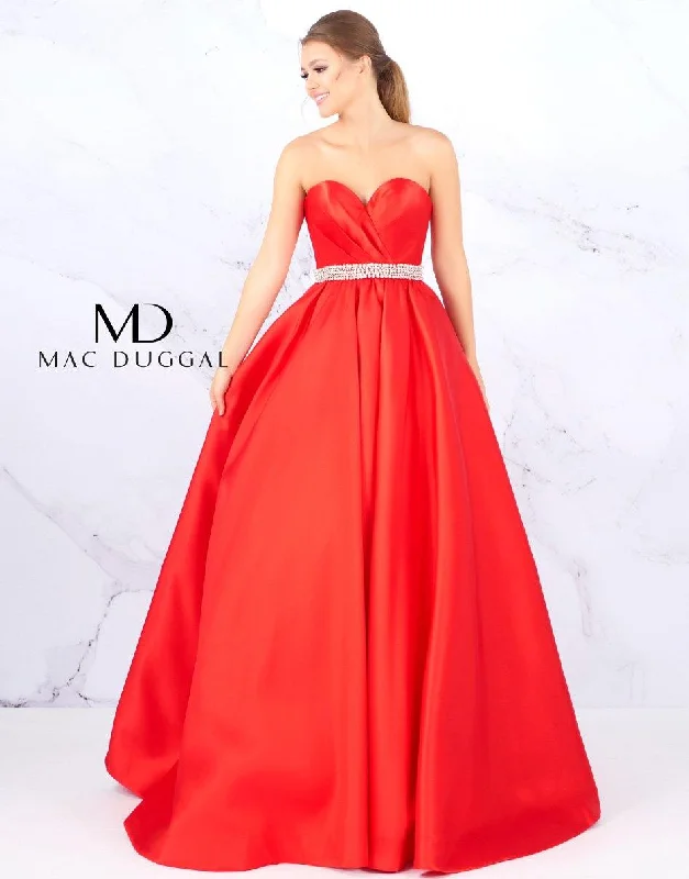 Mac Duggal 67685 Long Strapless Prom Ball Gown