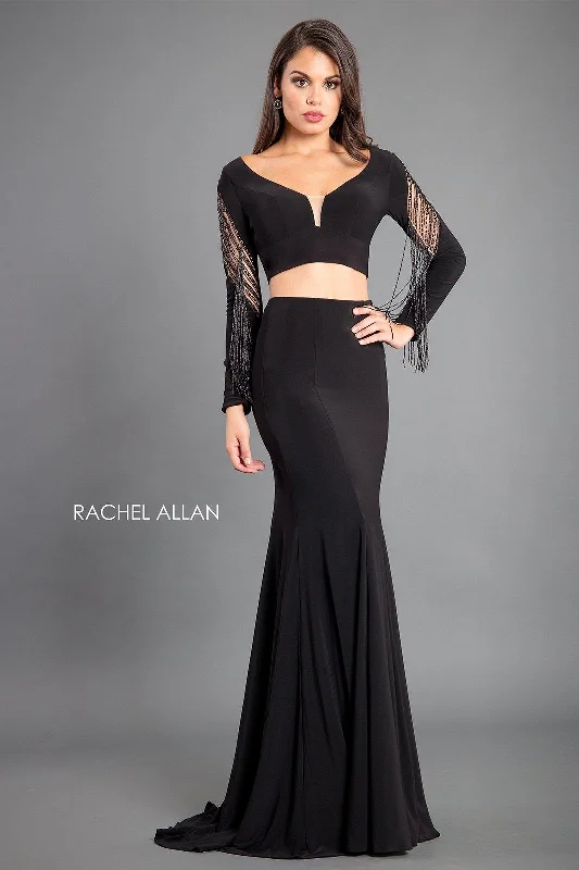 Rachel Allan Long Sexy Two Piece Prom Dress