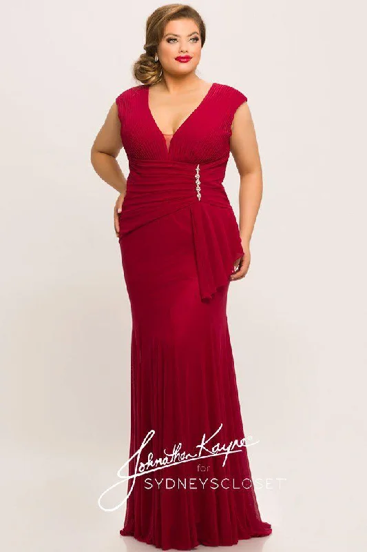 Sydneys Closet Long Plus Size Formal Dress