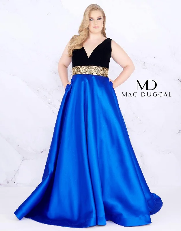 Mac Duggal 66787 Fabulous Long Sleeveless Ballgown