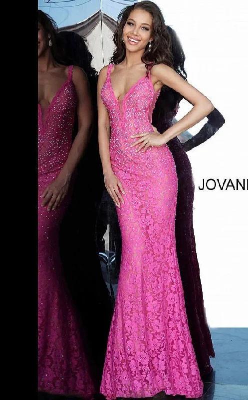 Jovani 48994 Prom Long Formal Fitted Lace dress