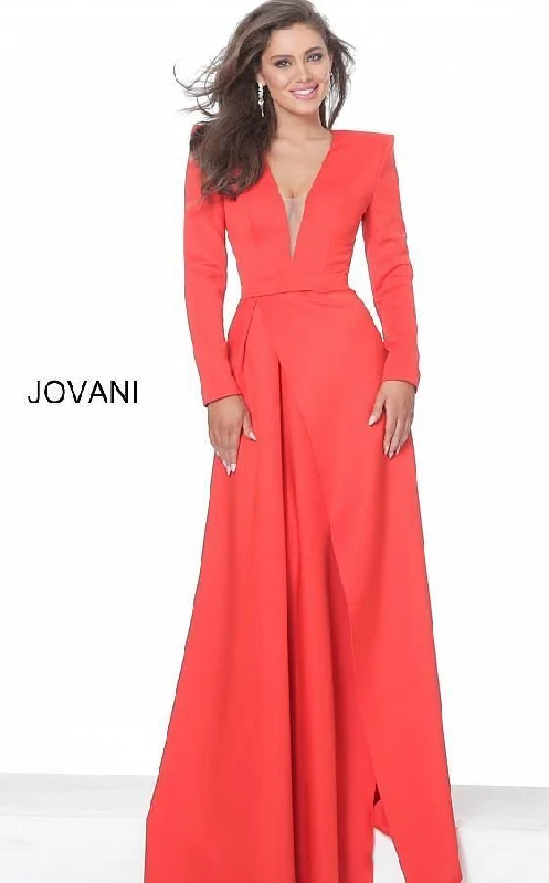 Jovani 03644 Long Sleeve Formal Evening Dress