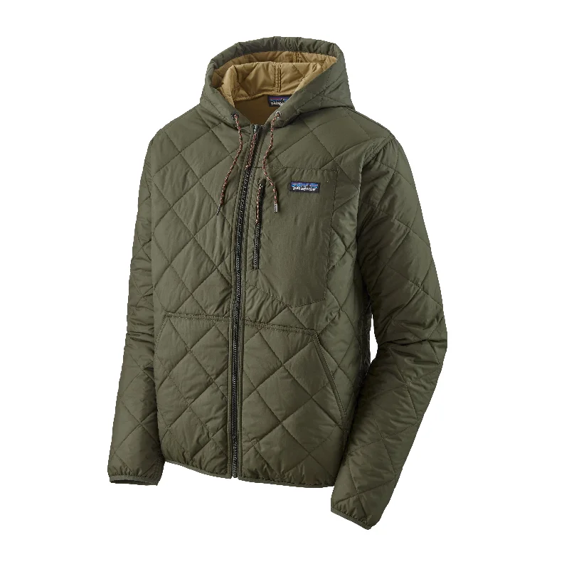 Men's Diamond Quilted Bomber Hoody