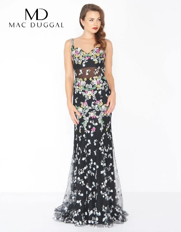 Mac Duggal 50386 Prom Long Floral Evening Dress