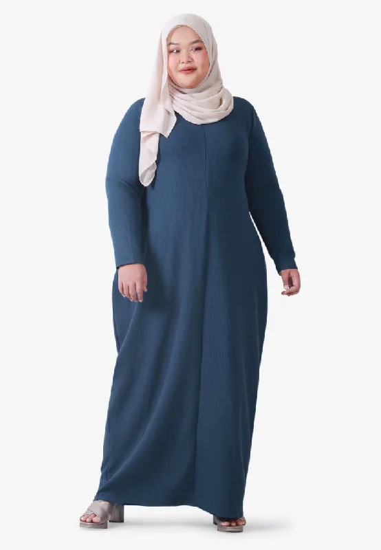 Jabira Relax BF-friendly Lounge Jubah - Dark Blue