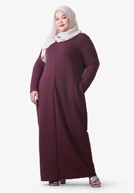 Jabira Relax BF-friendly Lounge Jubah - Dark Purple