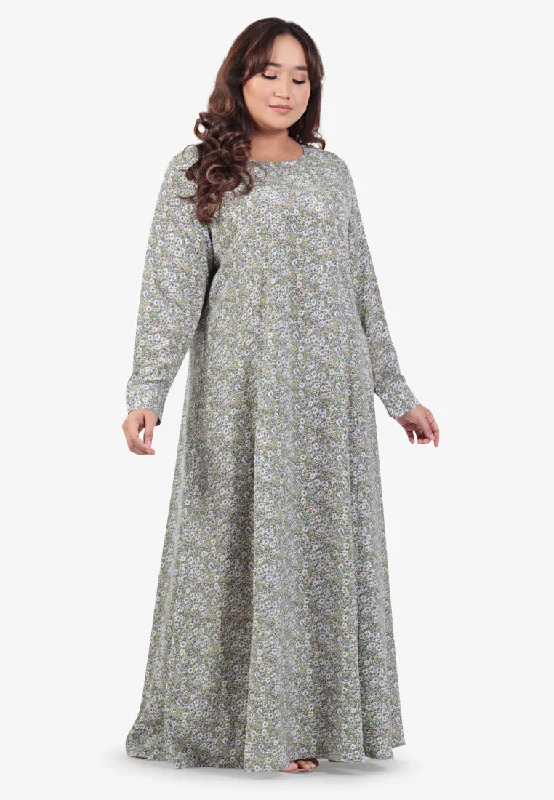 Jelena Raya4All Printed Jubah Dress - Green