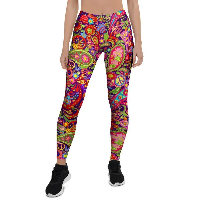 Hippie Paisley Women's Leggings