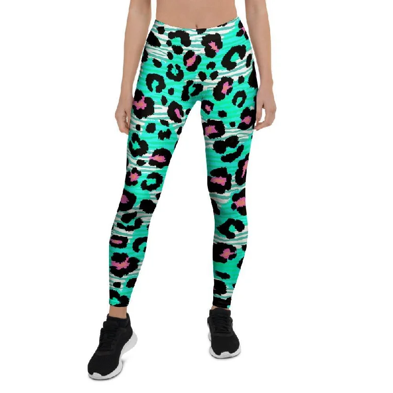 Leopard Zebra Print Women's Leggings