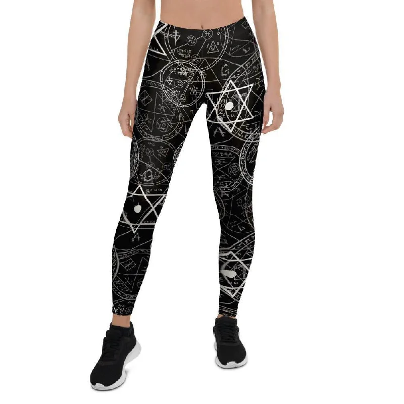 Pentagram Gothic Witch Women's Leggings