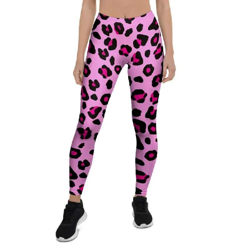 Pink Leopard Women's Leggings