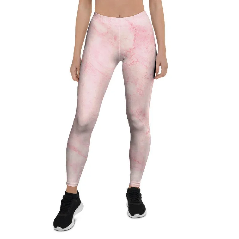 Pink Marble Women's Leggings