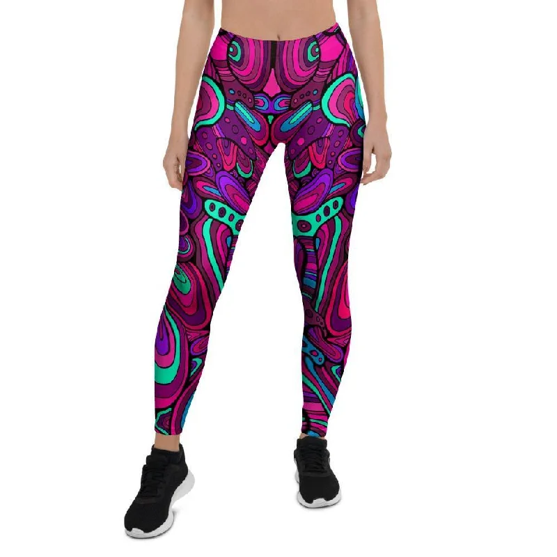 Psychedelic Trippy Doodle Women's Leggings