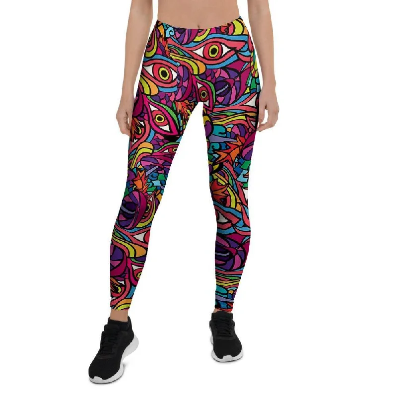 Psychedelic Trippy Eye Women's Leggings